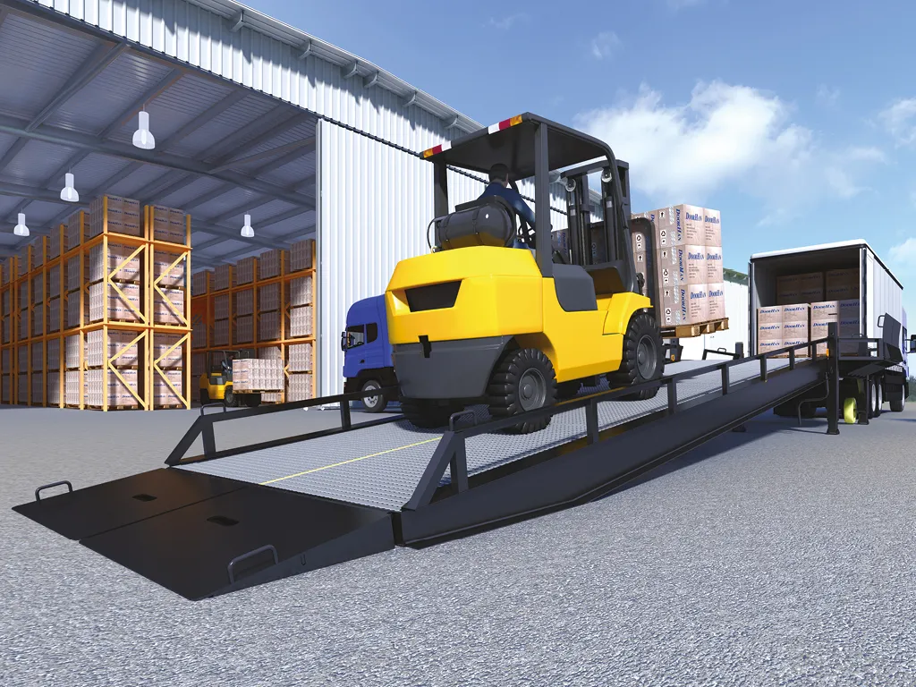 Mobile ramp supported on a car body, RMTS series by DoorHan - view 2
